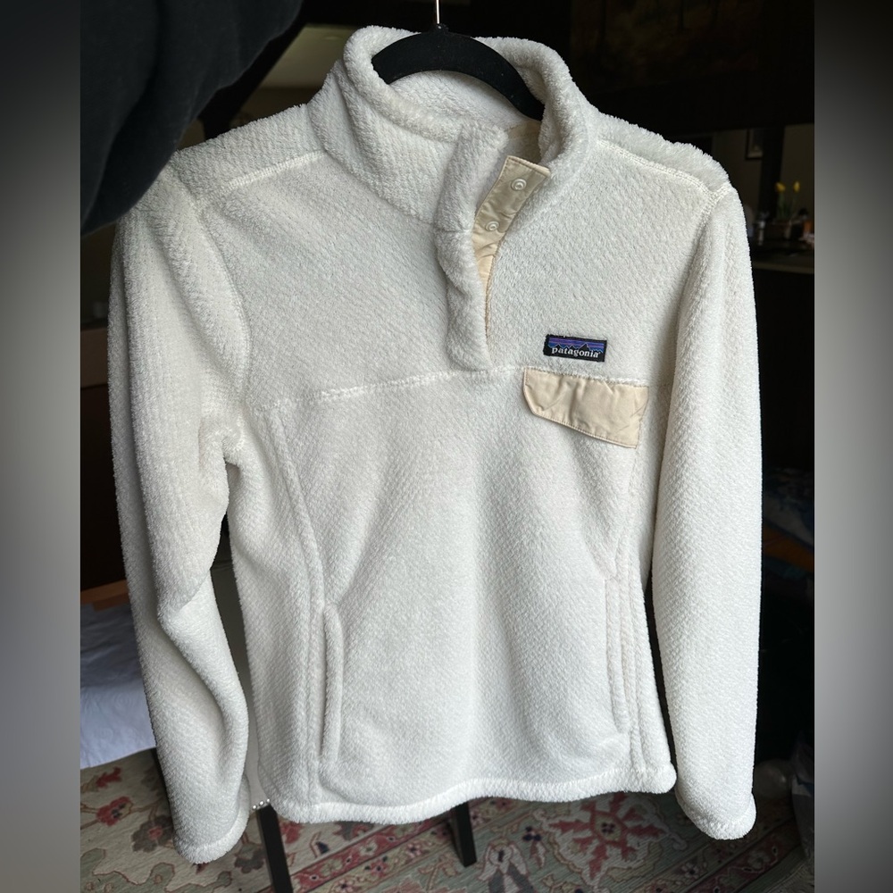 Patagonia Women’s Re-Tool Snap-T Fleece Pullover, White - Small